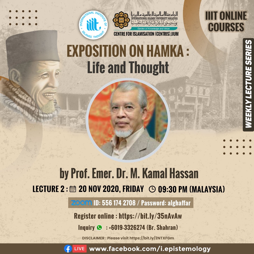 Exposition on HAMKA: Life and Thought by Prof. Emer. Dr. M. Kamal Hassan