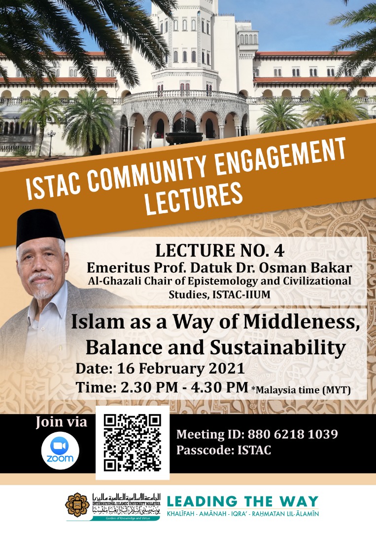 ISTAC COMMUNITY ENGAGEMENT LECTURES - LECTURE NO. 4