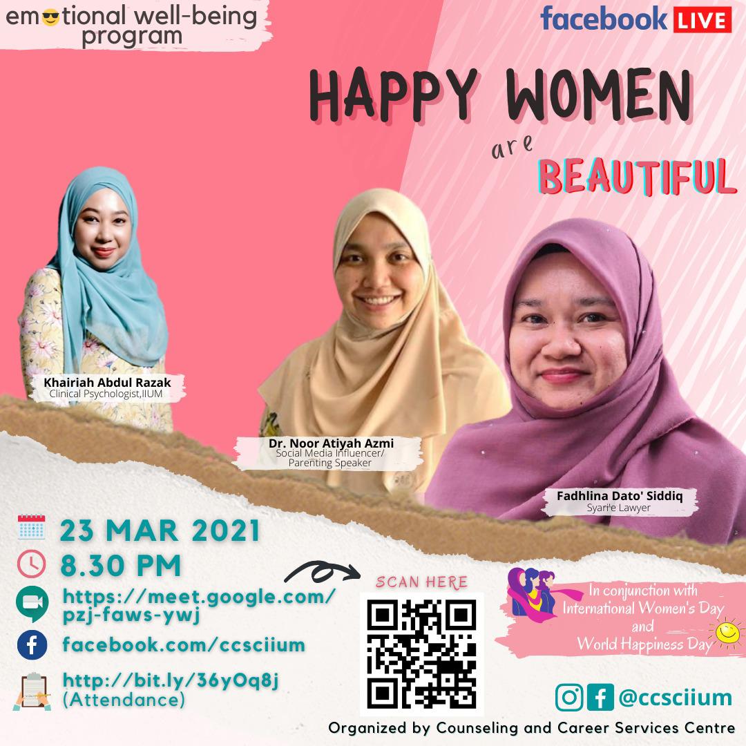 EMOTIONAL WELL-BEING PROGRAM: HAPPY WOMEN ARE BEAUTIFUL 