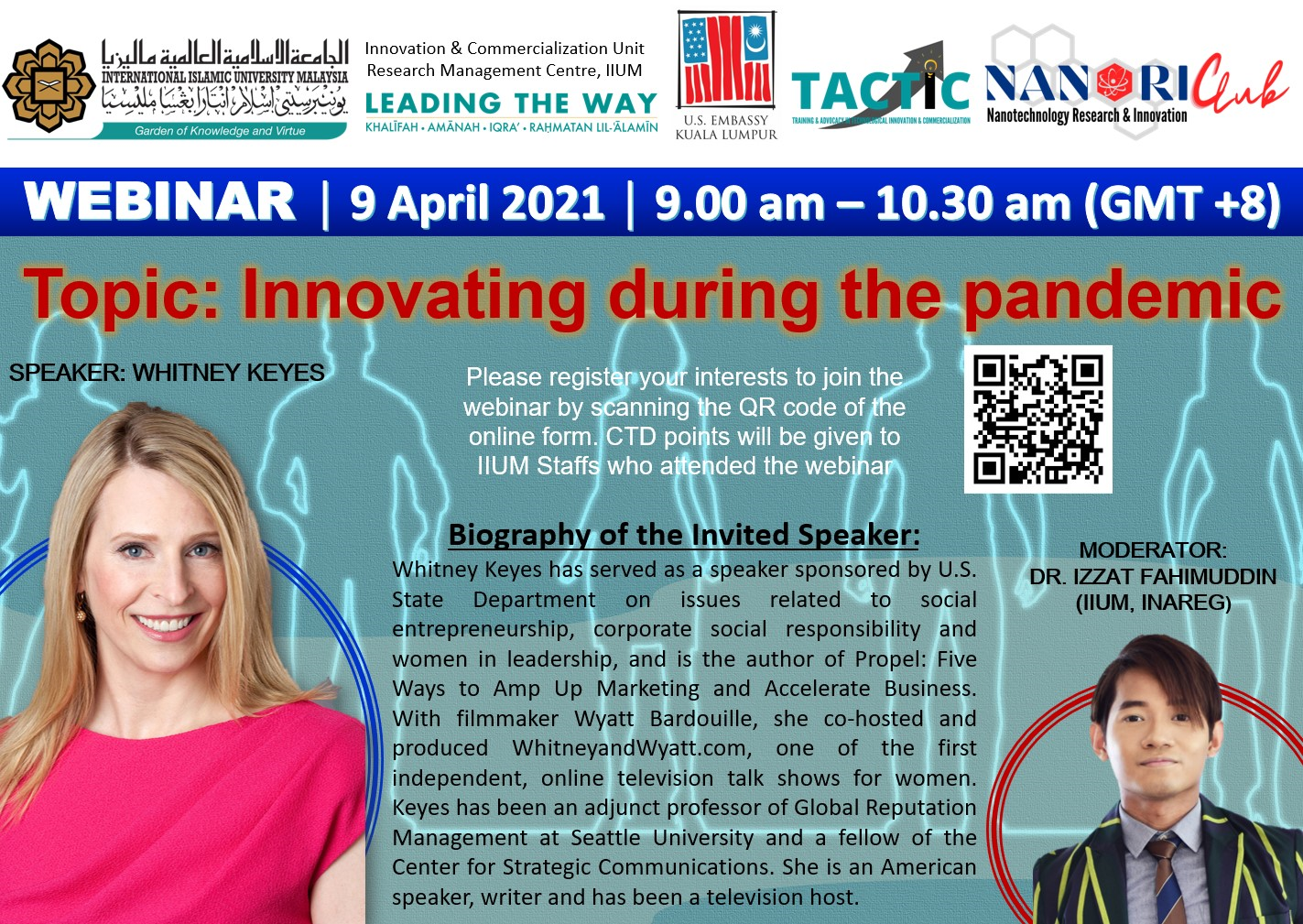 INVITATION TO ATTEND A WEBINAR: INNOVATING DURING THE PANDEMIC