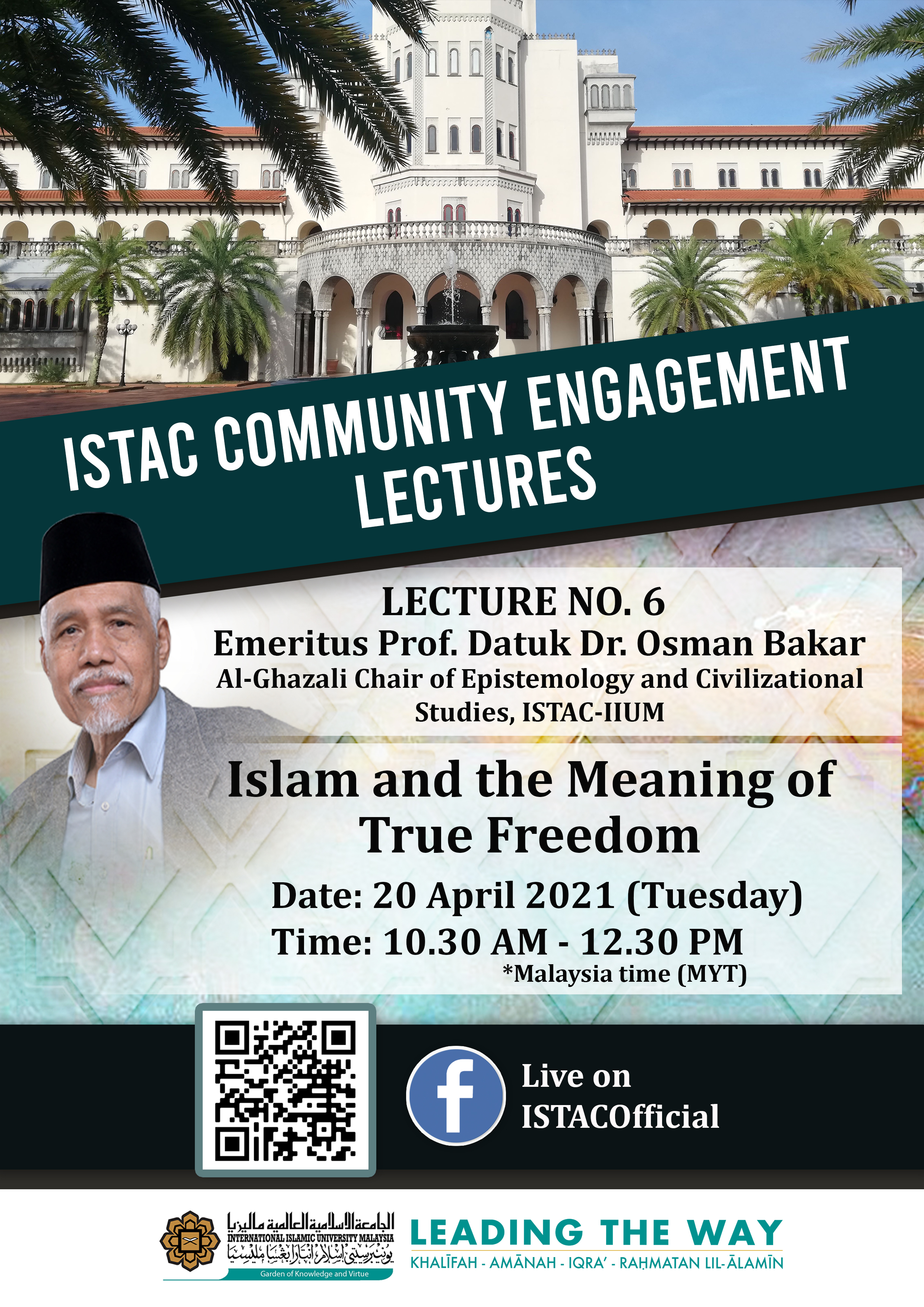 ISTAC COMMUNITY ENGAGEMENT LECTURES