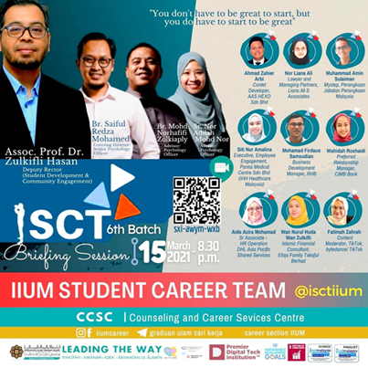 IIUM Student Career Team 6th Batch Briefing