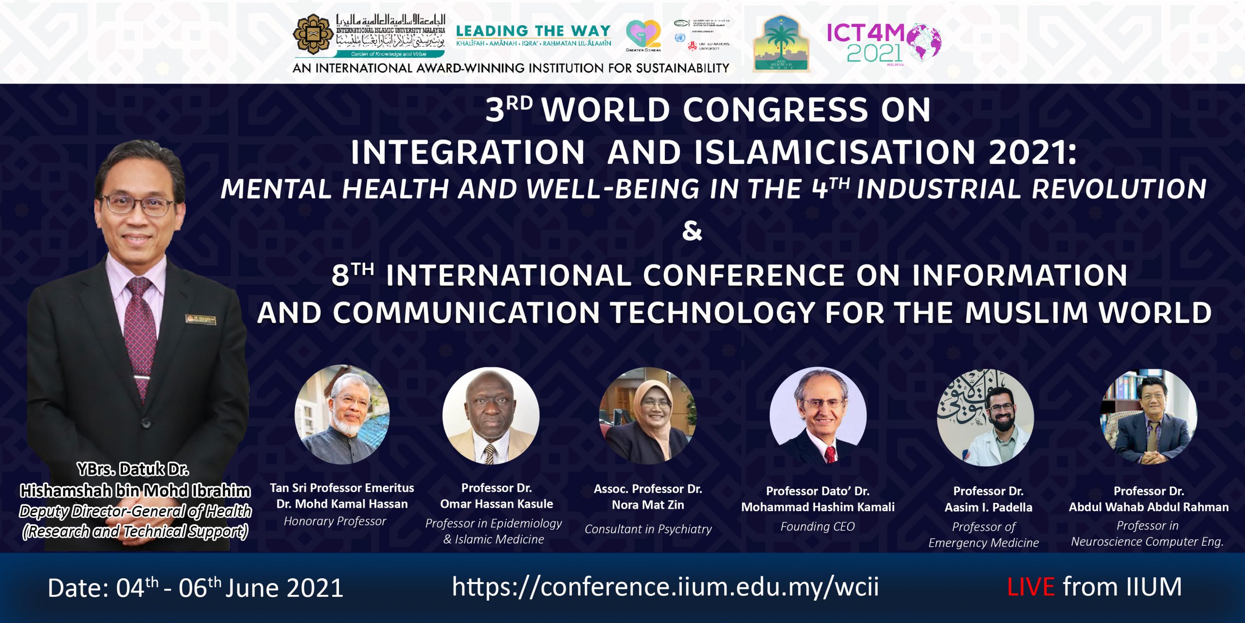 3rd World Congress on Integration & Islamicisation 2021 (3WCII) 4th - 6th June 201