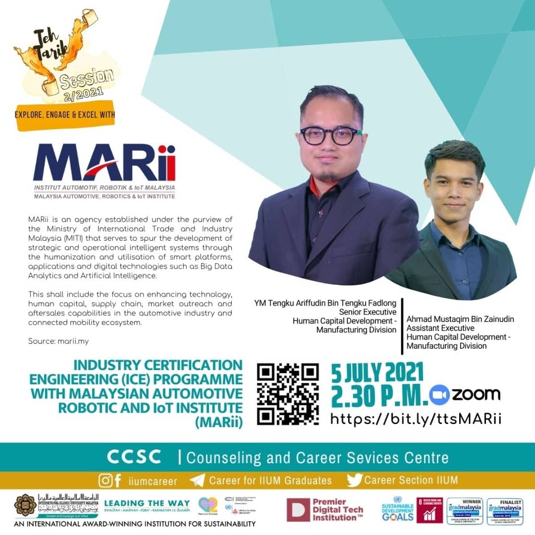 The Tarik Session 2/2021: Industry Certificate Engineering (ICE) with MARII