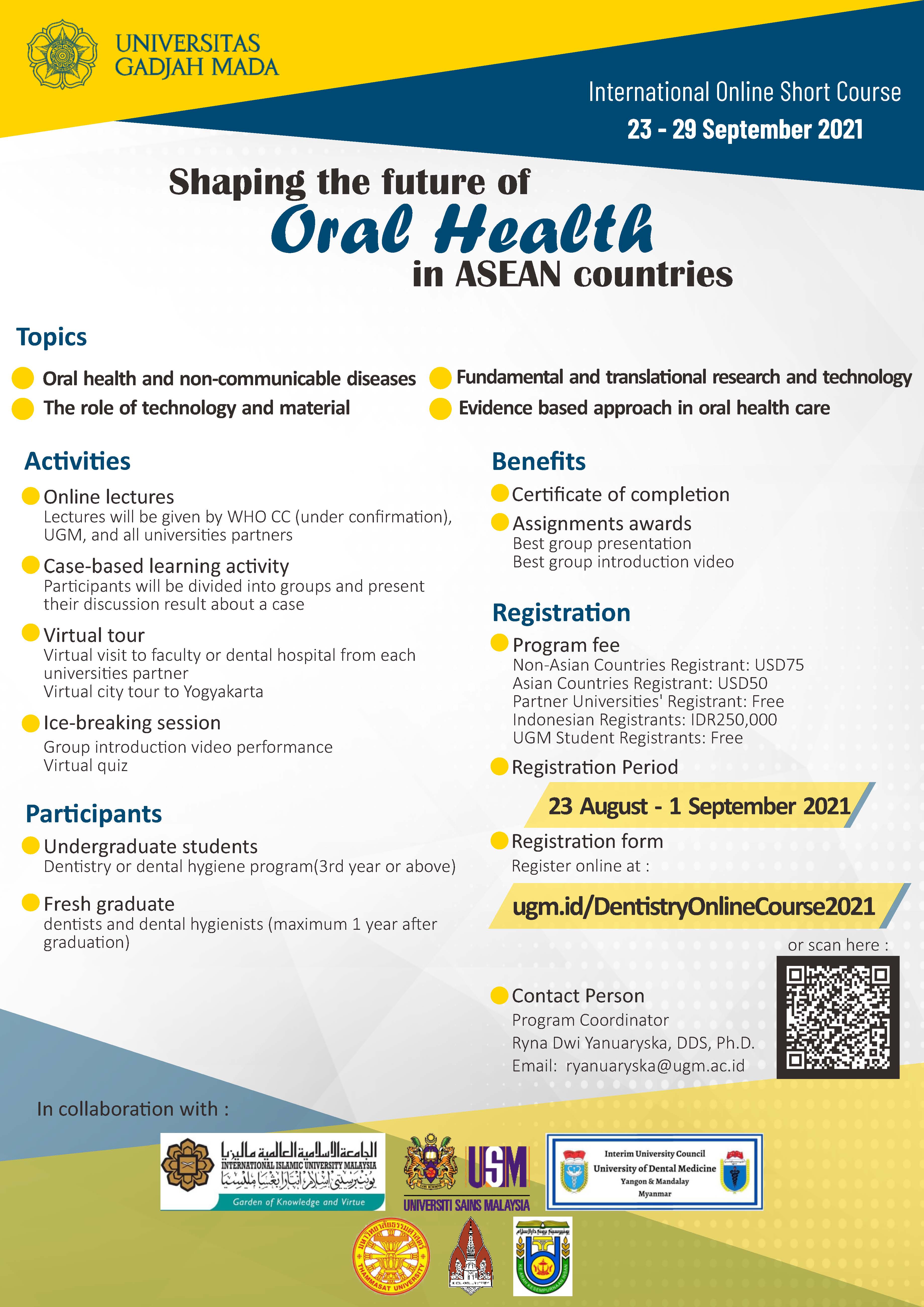 International Online Course: Shaping the Future of Oral Health in ASEAN Countries
