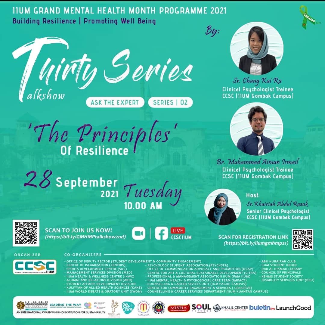 GMHMP 2021: THIRTY SERIES TALKSHOW [The Principles of Resilience: Series 02]