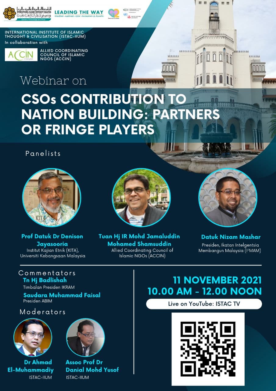 Webinar on CSOs Contribution to Nation Building: Partners or Fringe Players