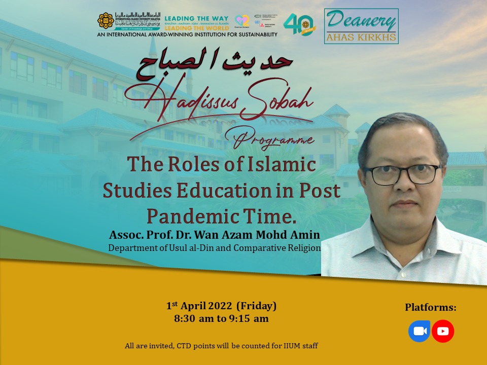 Hadissus Sobah Programme:-The Roles of islamic Studies Education in Post Pandemic Time