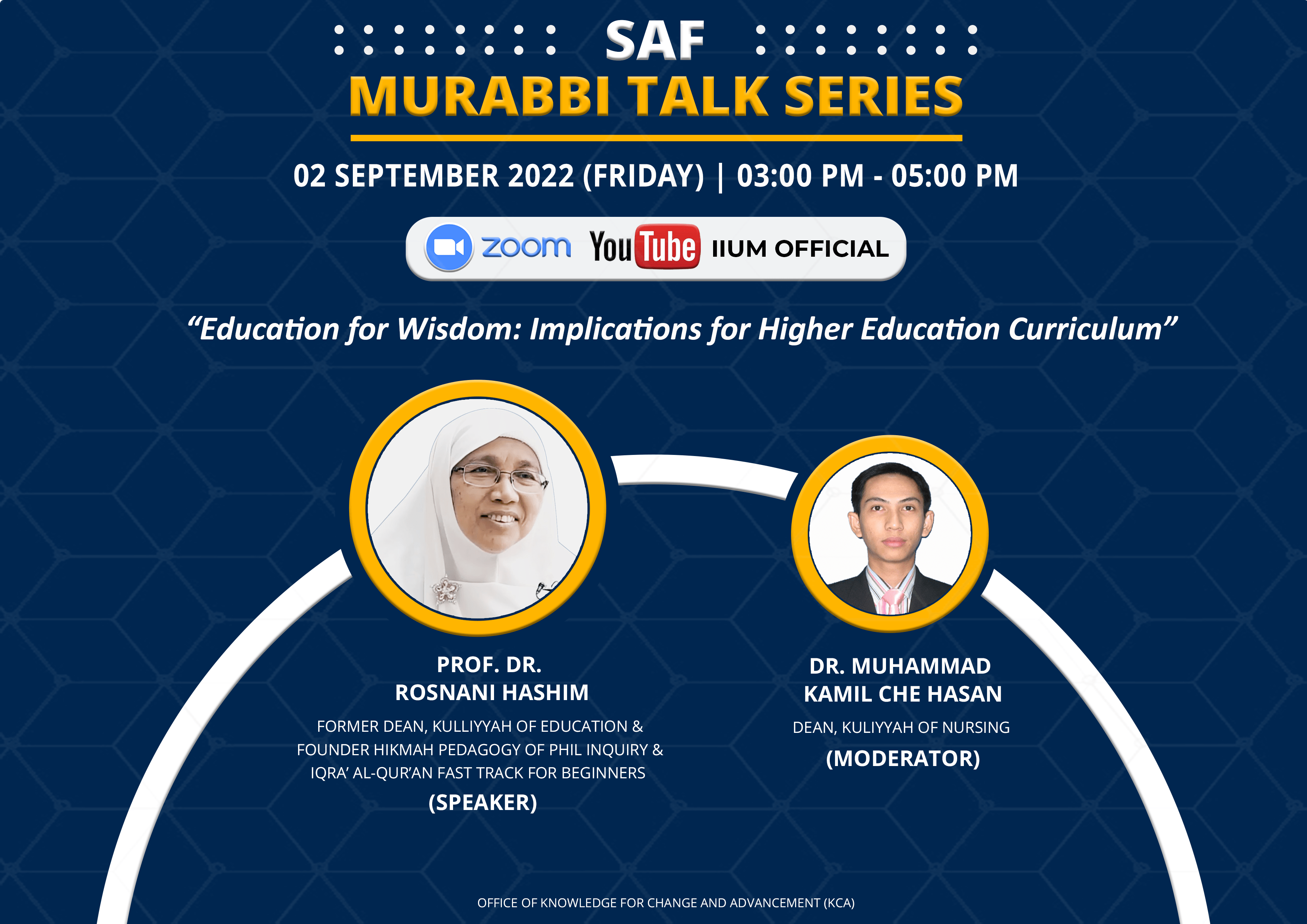 SAF Murabbi Talk Series with Prof. Dr. Rosnani Hashim