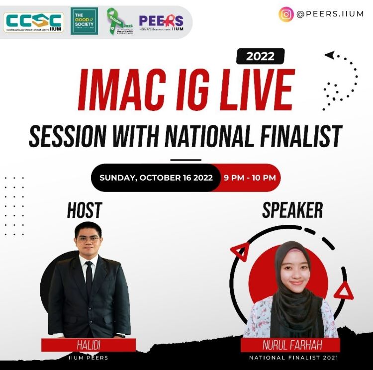 IMAC 2022 IG LIVE: SESSION WITH NATIONAL FINALIST IMAC 2021 