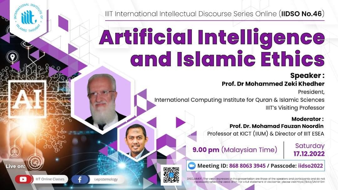 Artificial Intelligence and Islamic Ethics