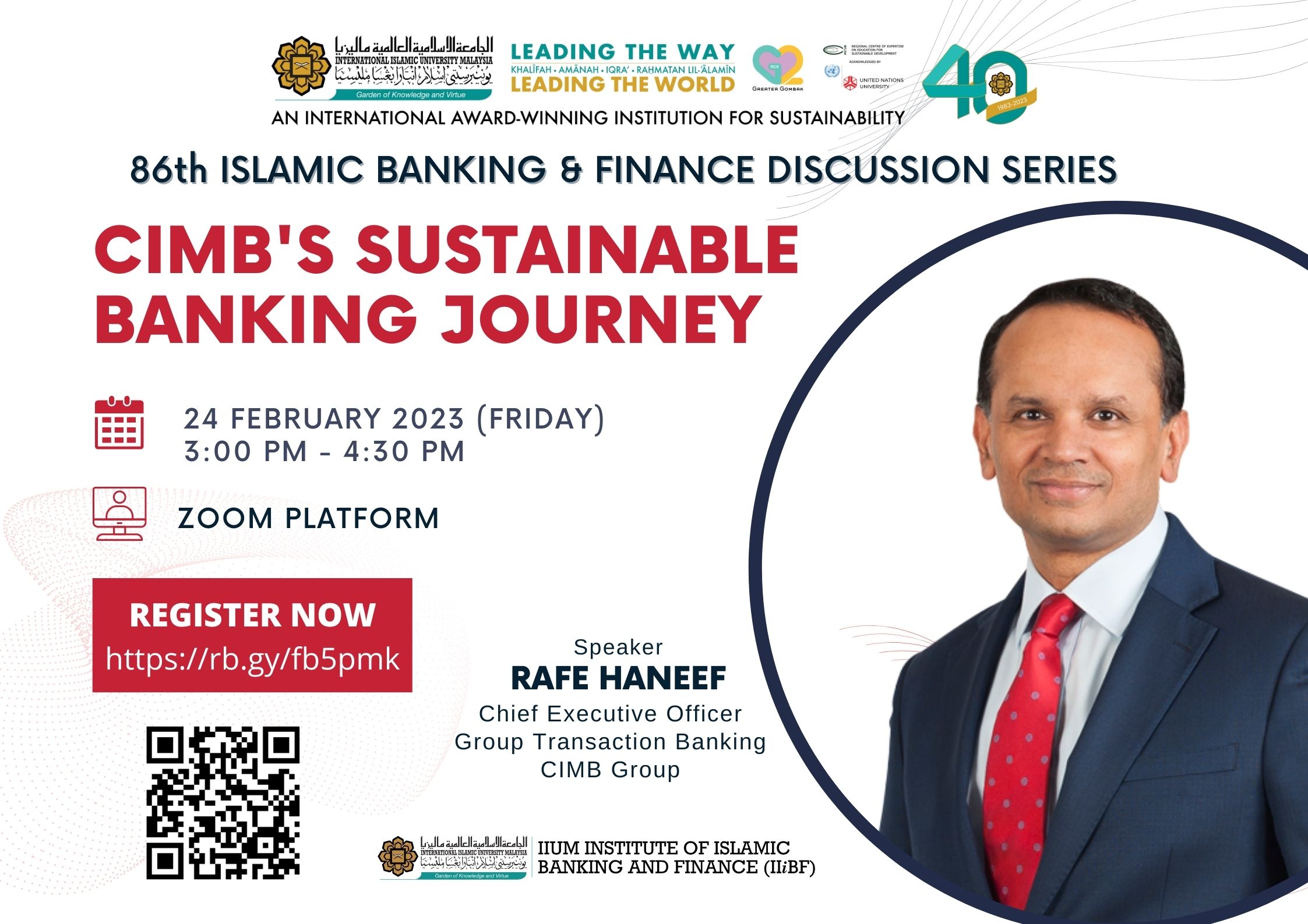 86th Islamic Banking and Finance Discussion Series 